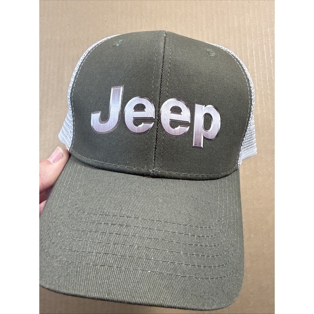 Jeep Hat Off-Roading Green Trucker Adjustable Cap OSFA